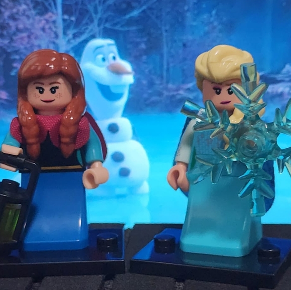 Disney minifigure Anna and Elsa frozen buildingblock Lego compatible M6 - Picture 6 of 6
